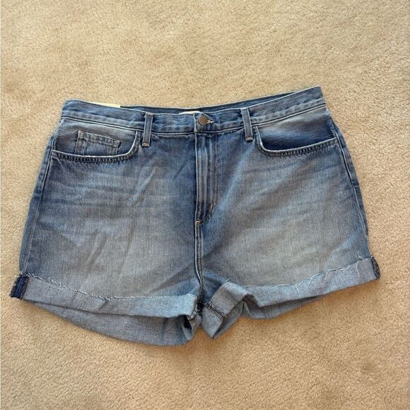 Women’s L’agence Jazz High Rise Jean Shorts with cuff Sz 33 NWT - Picture 1 of 4